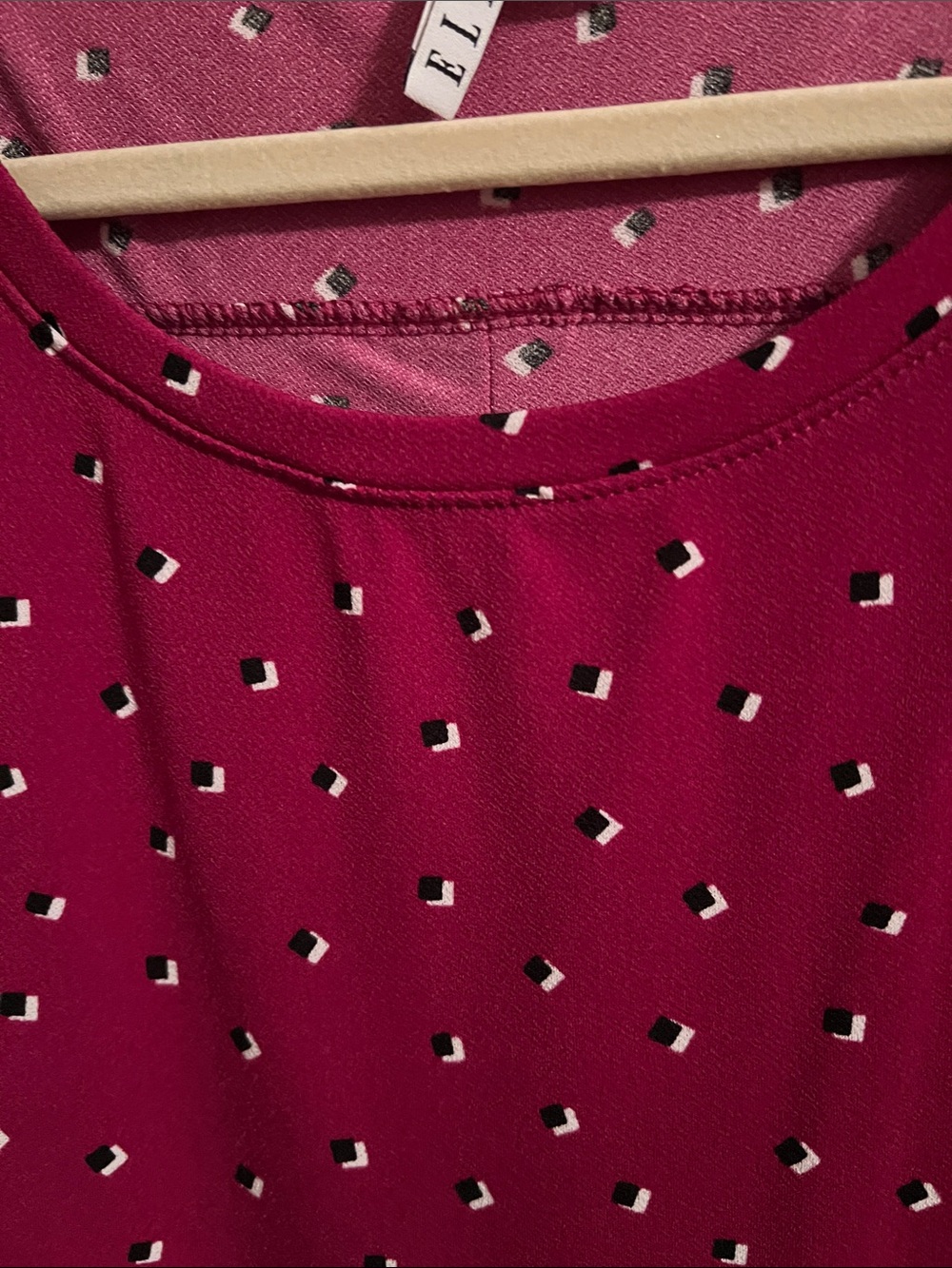 Elle Magenta Dot-Print Sleeveless Camisole - Picture 3 of 7